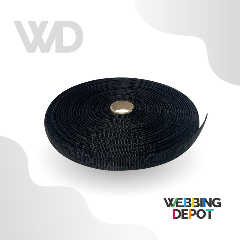 0.75" Flat Nylon Webbing (100 Foot Roll)