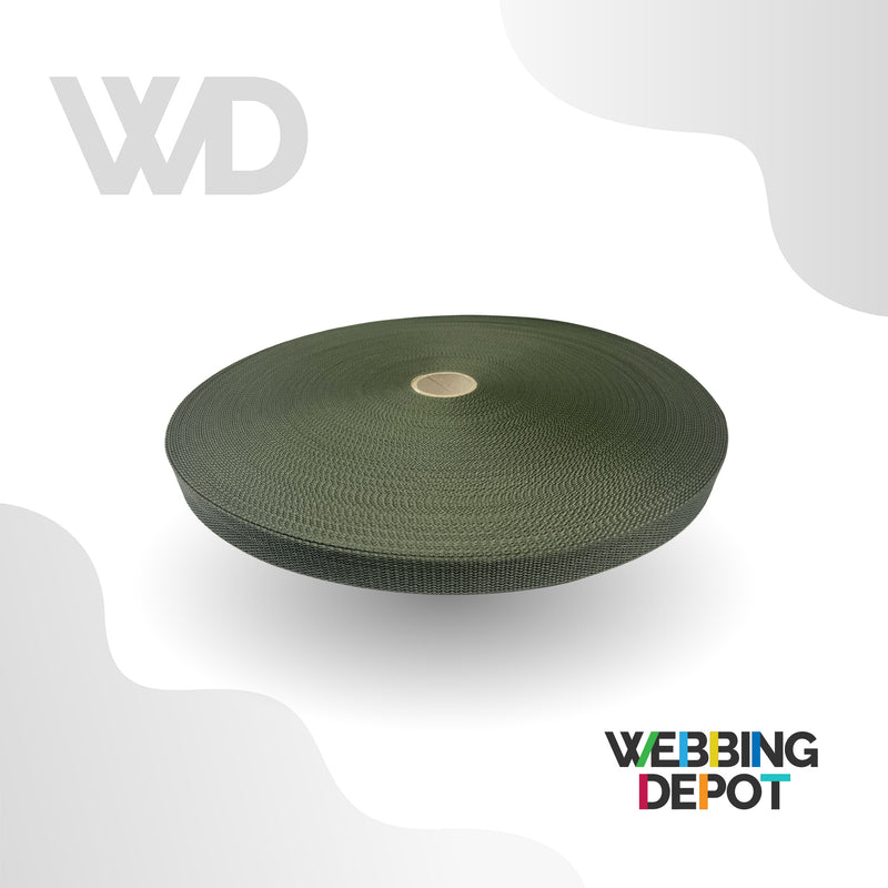 1" Lightweight Polypropylene Webbing (100 foot roll)