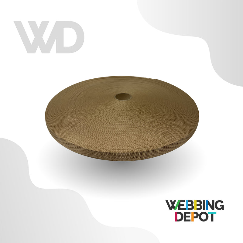 1" Lightweight Polypropylene Webbing (100 foot roll)