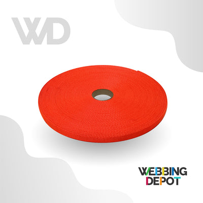 0.5" Flat Nylon Webbing (100 Foot Roll)