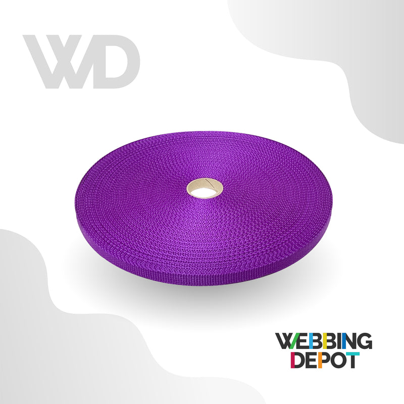 0.5" Flat Nylon Webbing (100 Foot Roll)